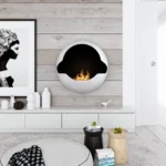 Cupola kamin vägghängd