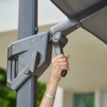 Hyde luxe parasoll med tilt 300×300 cm