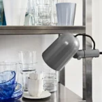 Noc lampa med klämfäste