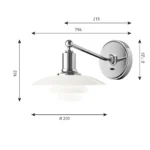 PH 2/1 vägglampa