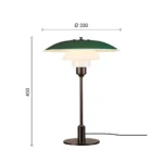 PH 3½-2½ metall bordslampa