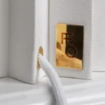 Plissé bordslampa